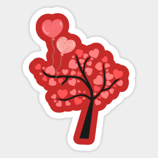 Tree of Hearts! Sticker